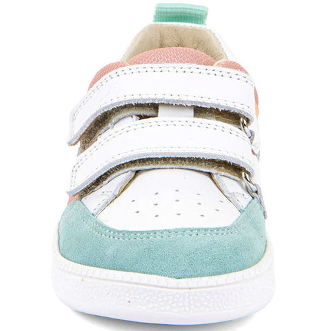 FRODDO Barfußschuh Halbschuh G3130282-4 - weiss / altrosa / türkis / orange