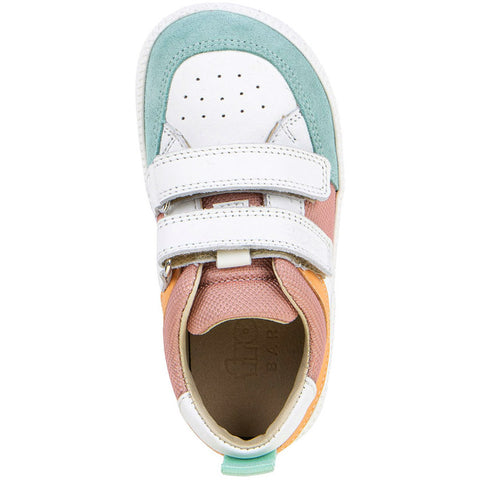 FRODDO Barfußschuh Halbschuh G3130282-4 - weiss / altrosa / türkis / orange