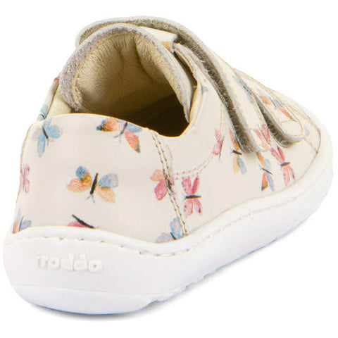 FRODDO Barfußschuh Halbschuh G3130284-24 - créme / Schmetterlinge