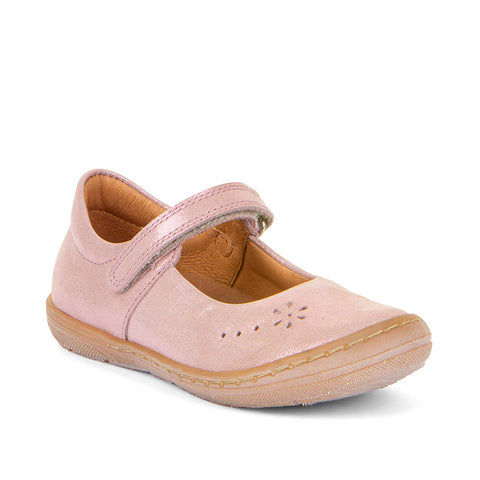 FRODDO Ballerina G3140182 - rosé / Glitzer - stylish and comfortable girls' shoes with sparkly accents