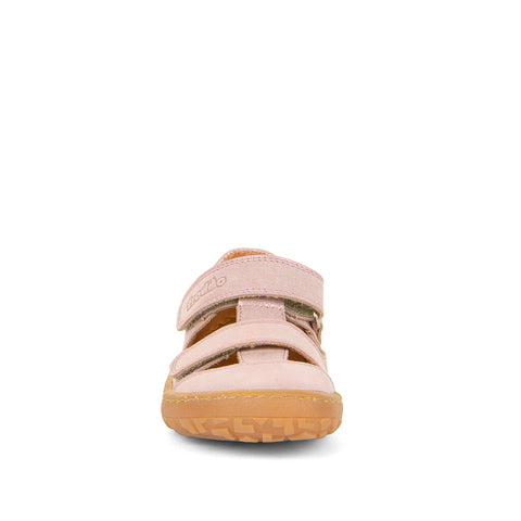 FRODDO Barfußschuh Halbsandale G3150266-9 - rosé / Glitzer - stylish and comfortable pink glittery half sandal