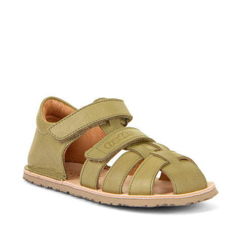 FRODDO Barfußschuh Halbsandale G3150283-4 - pistazie - Comfortable and stylish pistachio-colored half-sandal barefoot shoe