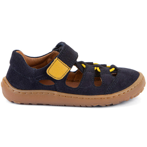 FRODDO Barfußschuh Halbsandale G3150290 - navy / gelb