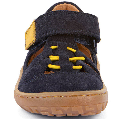 FRODDO Barfußschuh Halbsandale G3150290 - navy / gelb
