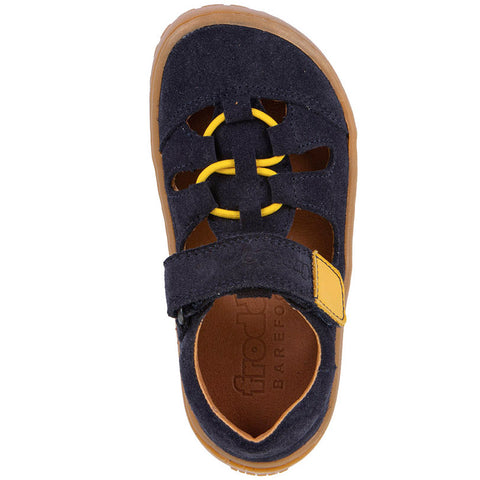 FRODDO Barfußschuh Halbsandale G3150290 - navy / gelb