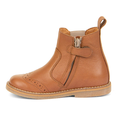 Comfortable and stylish FRODDO Stiefelette G3160215-1 - cognac for kids