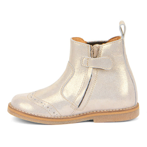 G3160215-4 FRODDO Stiefelette in gold with glitter and rubber sole