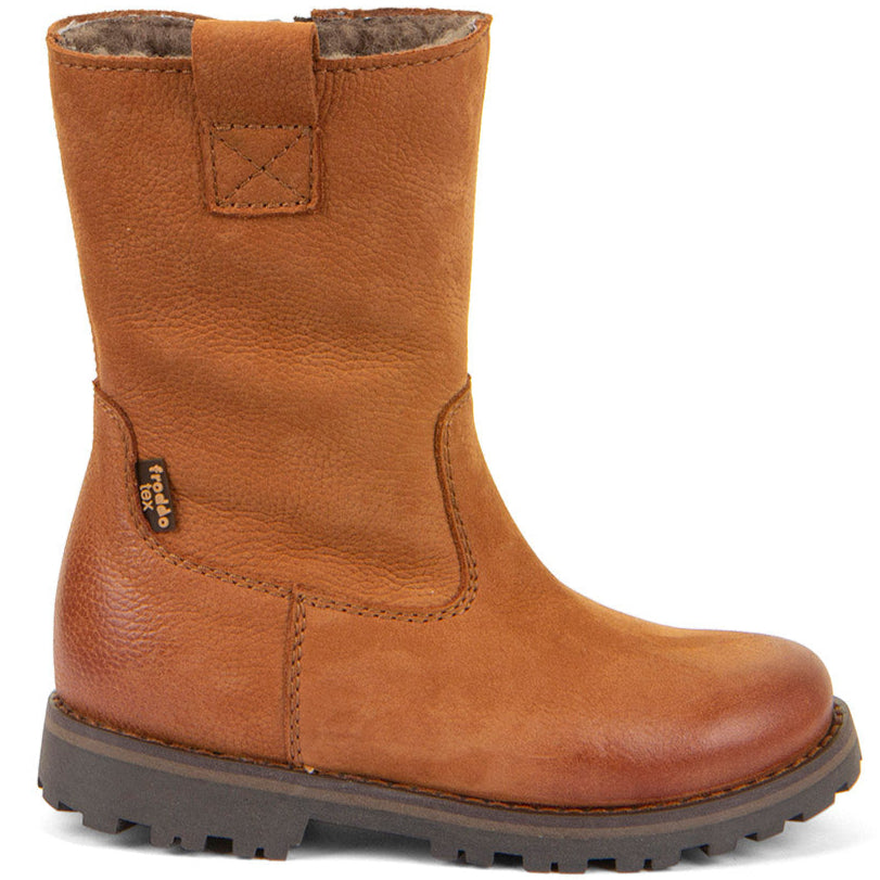 G2160225-7 cognac Lederstiefel mit bequemer Passform