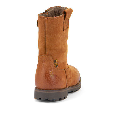 Robuste Stiefel in Cognac mit angenehmer Innenpolsterung