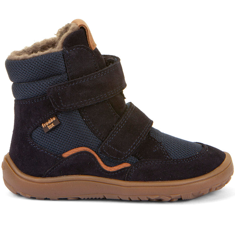 FRODDO TEX Stiefel G3160247 in dunkelblau mit cognacfarbenen Details für Kinder
