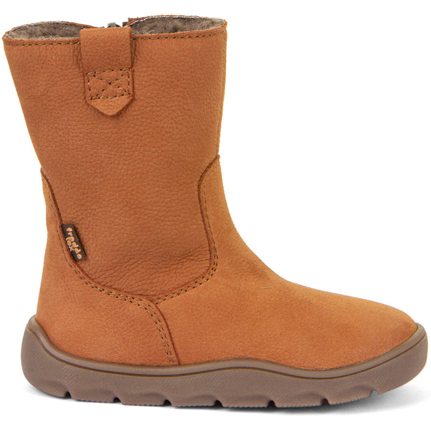 FRODDO TEX Stiefel G3160257 aus cognacfarbenem Leder mit schnellem Schnürsystem