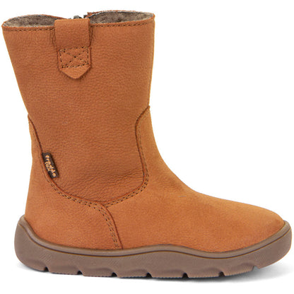 FRODDO TEX Stiefel G3160257 aus cognacfarbenem Leder mit schnellem Schnürsystem