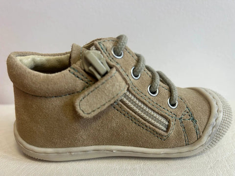 NATURINO Halbschuh COCOON ZIP - sand / salbei