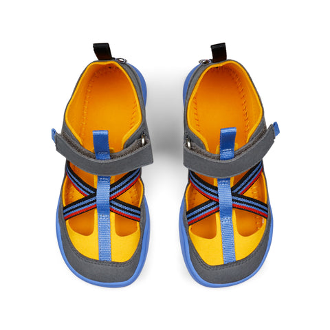  AFFENZAHN Barfuß Halbsandale VEGAN BREEZY TUKAN in blau 