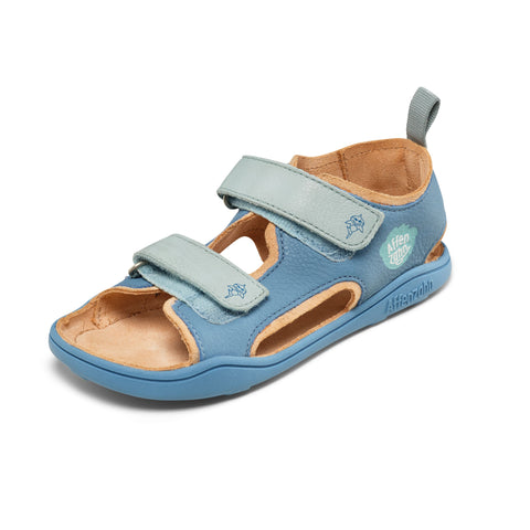 Leichte und strapazierfähige Sandale LEATHER AIRY HAI in blau für Kinder