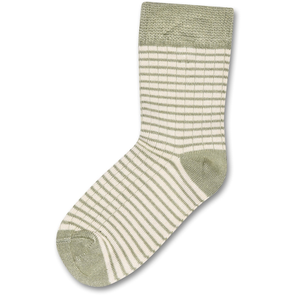 MINIPOP Bambus Socken - jade / gestreift