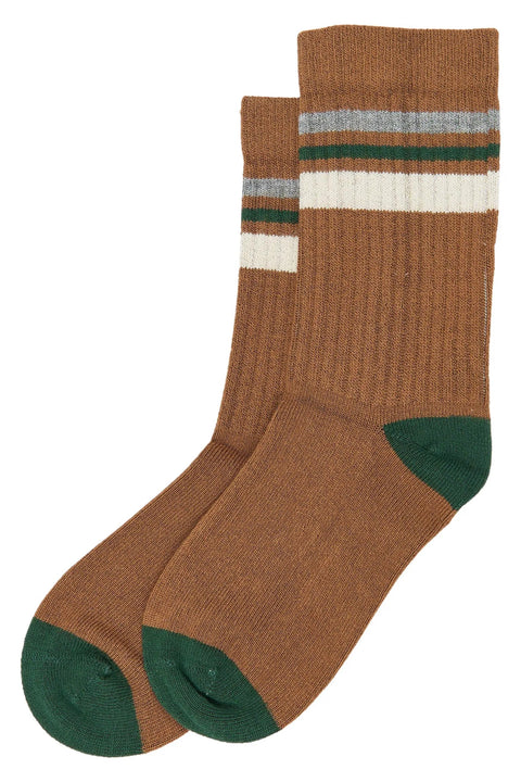 MINIPOP Bambus Socken - zimt / tanne