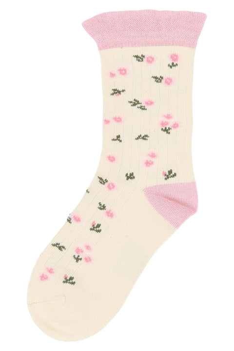 MINIPOP 3er Pack Bambus Socken - bordeaux / rosa / créme