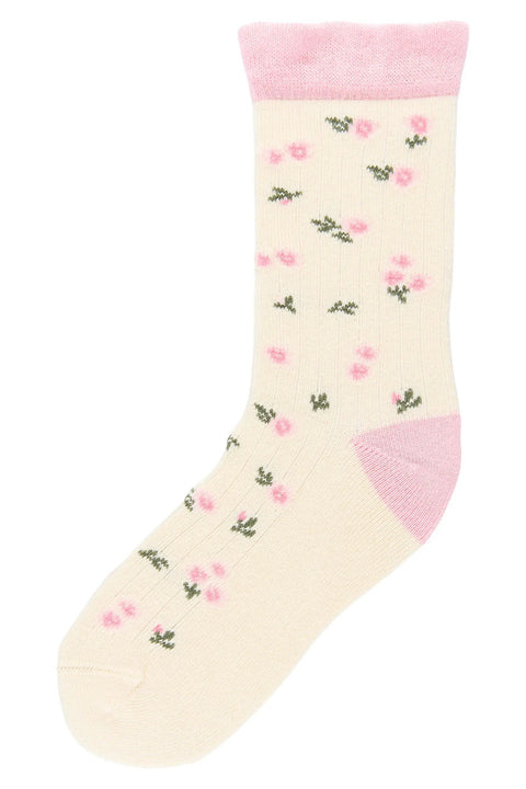 MINIPOP 5er Pack Bambus Socken - créme / malve / rosa