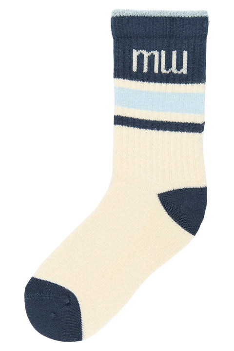 MINIPOP 5er Pack Bambus Socken - navy / hellblau / créme