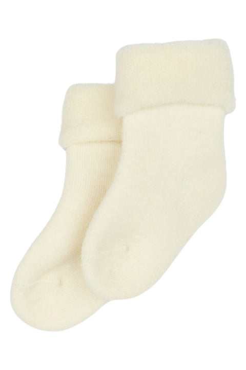 MINIPOP Merinowolle Socken - créme