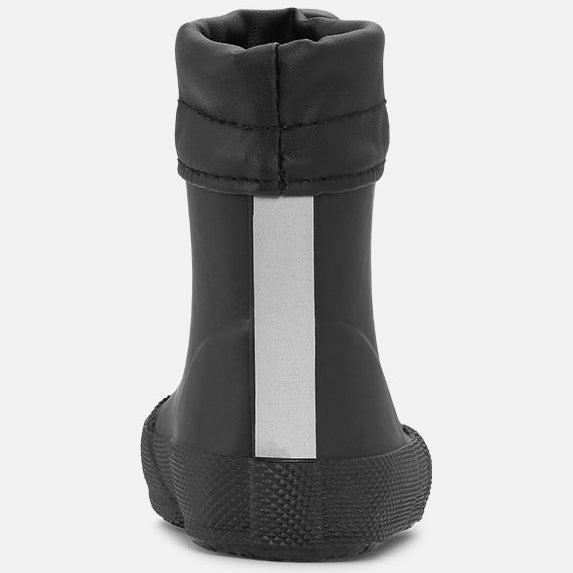 Bequeme, wasserdichte Barfuß-Gummistiefel aus schwarzem Gummi für den Alltag