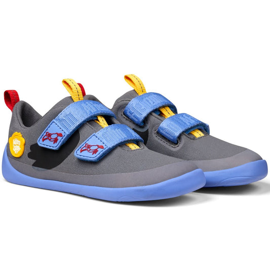 Grey AFFENZAHN Barfuß Halbschuh COTTON LUCKY TUKAN featuring a playful tukan design