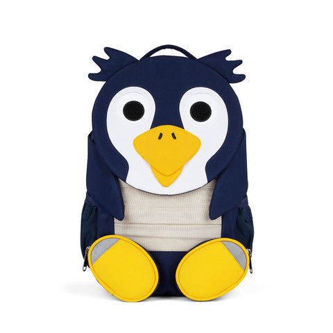 Affenzahn Rucksack Grosser Freund - Pinguin: A playful and colorful children's backpack featuring a friendly penguin design