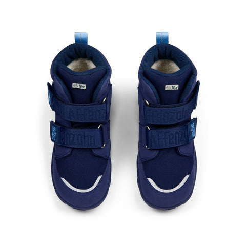 Dark blue AFFENZAHN TEX Stiefel COMFY VEGAN BÄR boots made from sustainable vegan materials