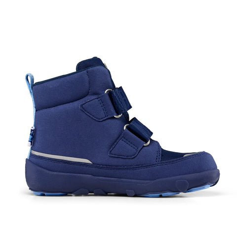 Dark blue AFFENZAHN TEX Stiefel COMFY VEGAN BÄR, a comfortable and vegan boot for all-weather wear