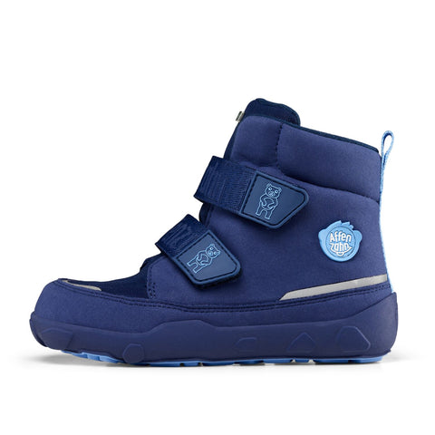 Dark blue AFFENZAHN TEX Stiefel COMFY VEGAN BÄR boots for a comfortable and cruelty-free walking experience