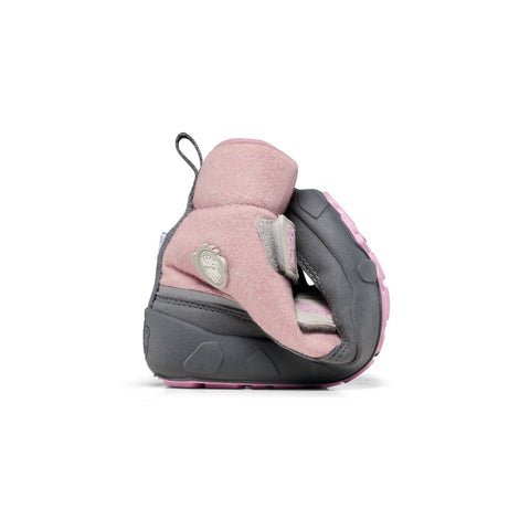 Adorable pink and grey AFFENZAHN TEX Stiefel COMFY WOOL KOALA boots for kids