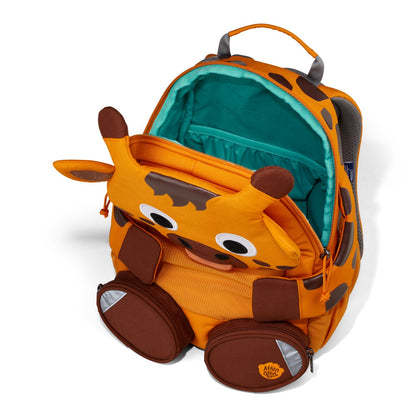 Das vollständige AFFENZAHN Rucksack GROSSER FREUND - Giraffe in kindgerechtem Design, ideal für den Kindergarten oder Ausflüge