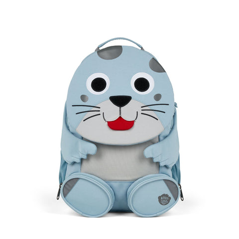 Large blue AFFENZAHN Rucksack with cute ROBBE animal design
