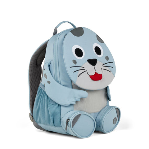 Large sustainable backpack with cute robbey design for kids