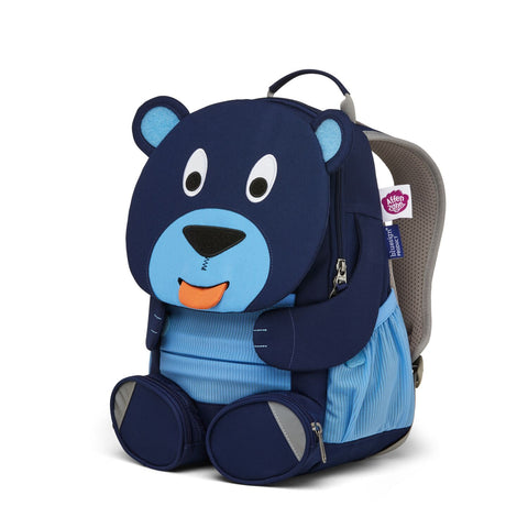 Large brown bear-shaped AFFENZAHN Rucksack GROSSER FREUND, perfect for kids