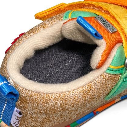 Hochwertiger Kinder-Knöchelschuh mit buntem Muster, langlebig und bequem für den Alltag