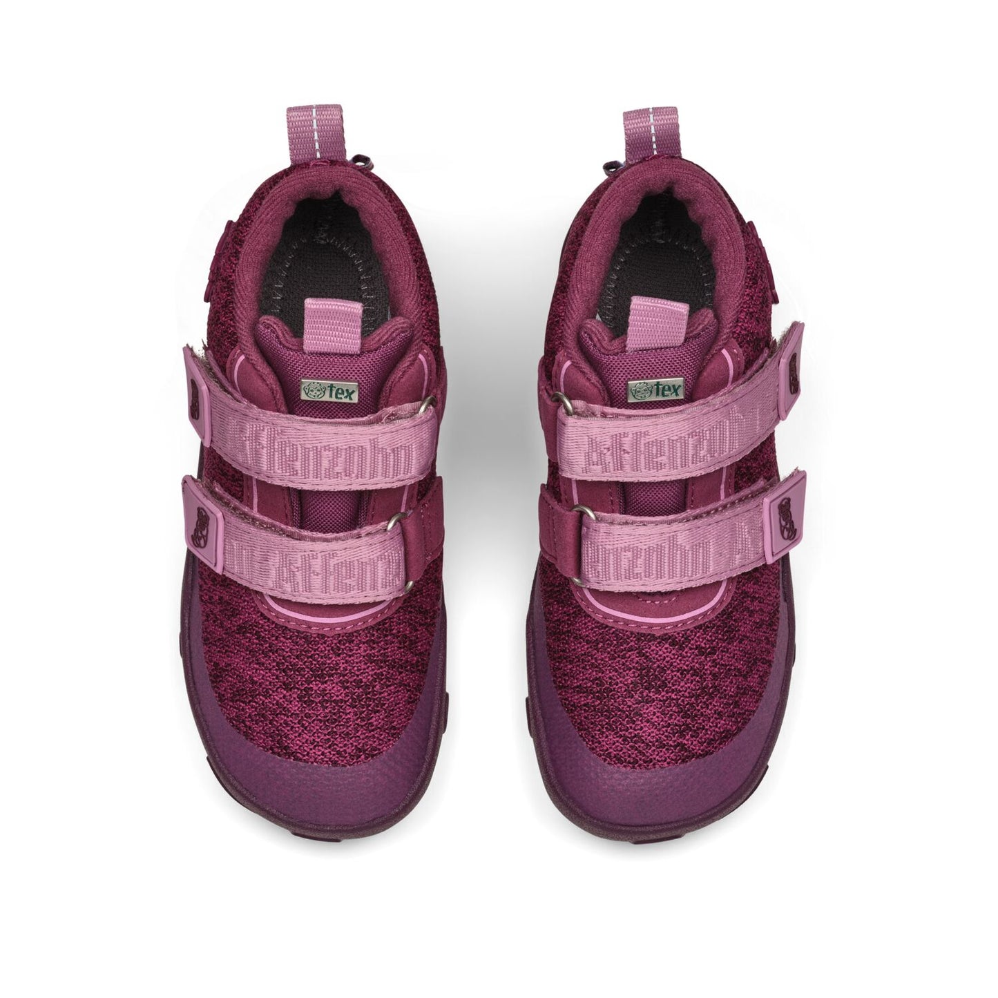 AFFENZAHN TEX Knöchelschuh KNIT HAPPY OTTER in Pflaume, perfekt für einen lässigen und modischen Look