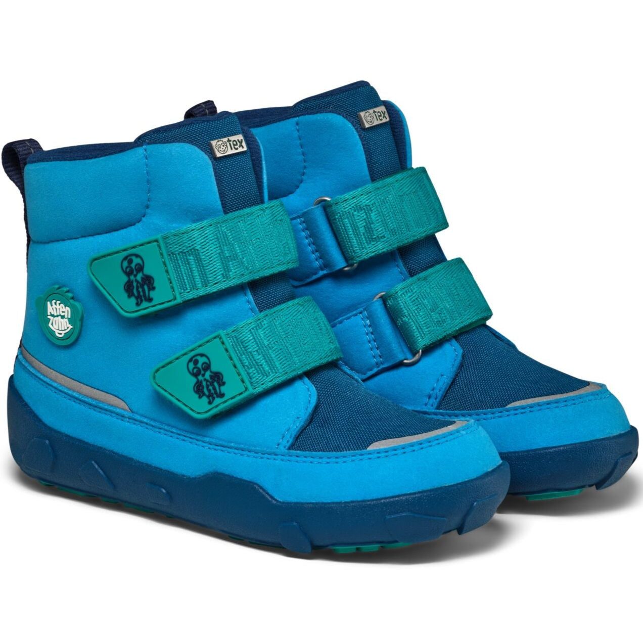 AFFENZAHN TEX Stiefel COMFY VEGAN OCTOPUS in blau