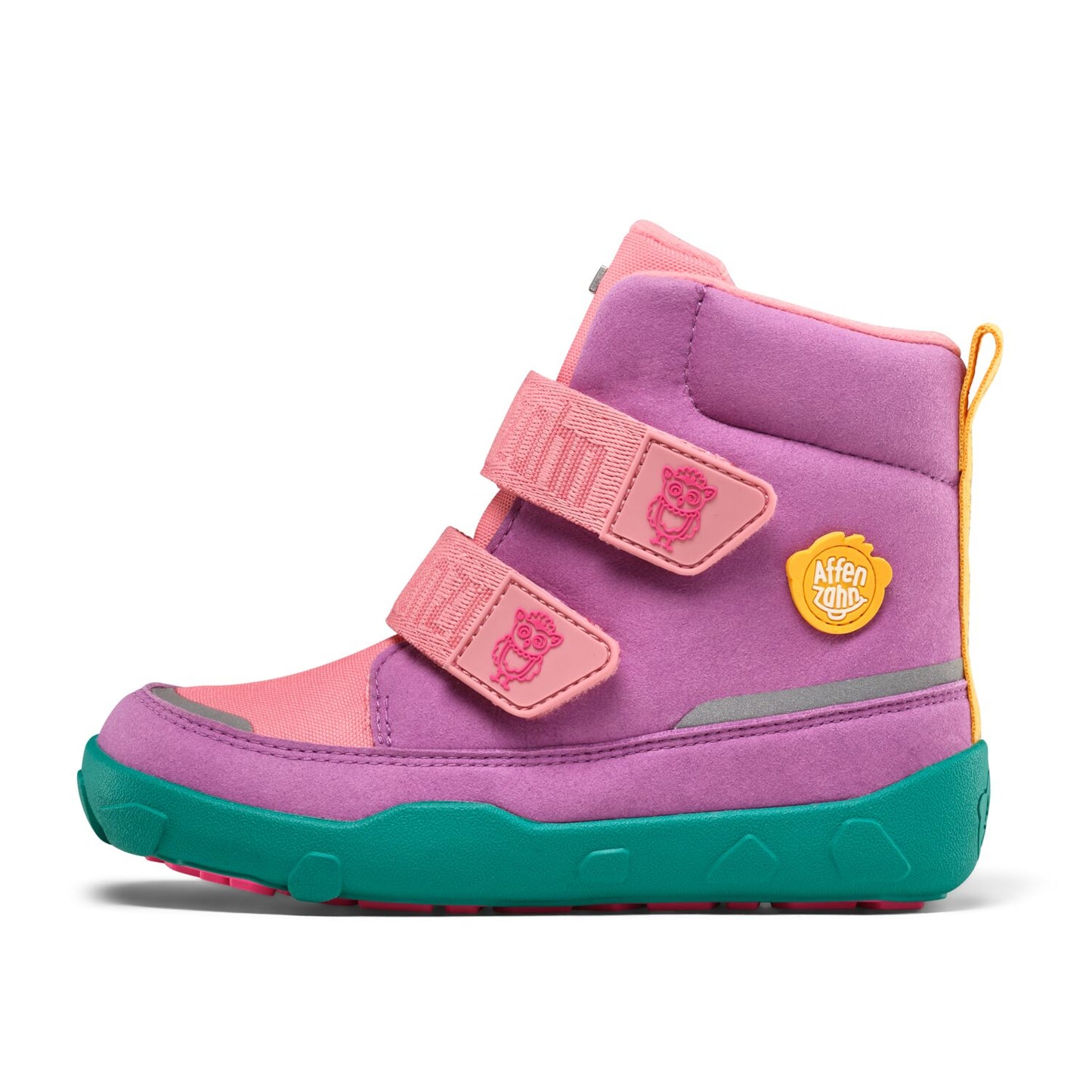 Veganer AFFENZAHN TEX Stiefel COMFY in hellem Rosa, ideal für nachhaltigen Komfort