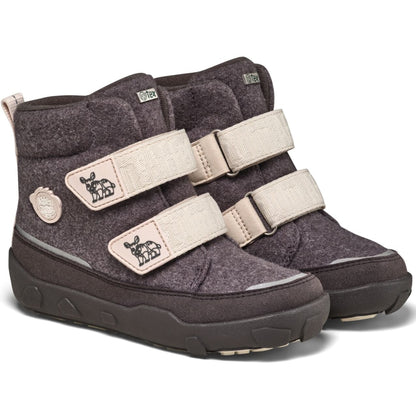 AFFENZAHN TEX Stiefel COMFY WOLLE NASHORN in anthrazit und beige für kalte Tage