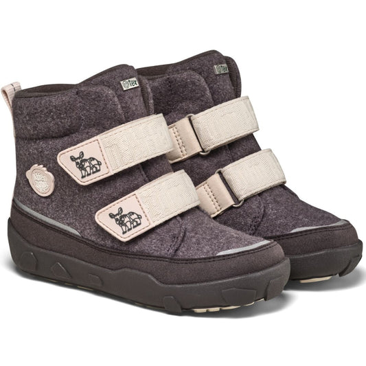 AFFENZAHN TEX Stiefel COMFY WOLLE NASHORN in anthrazit und beige für kalte Tage