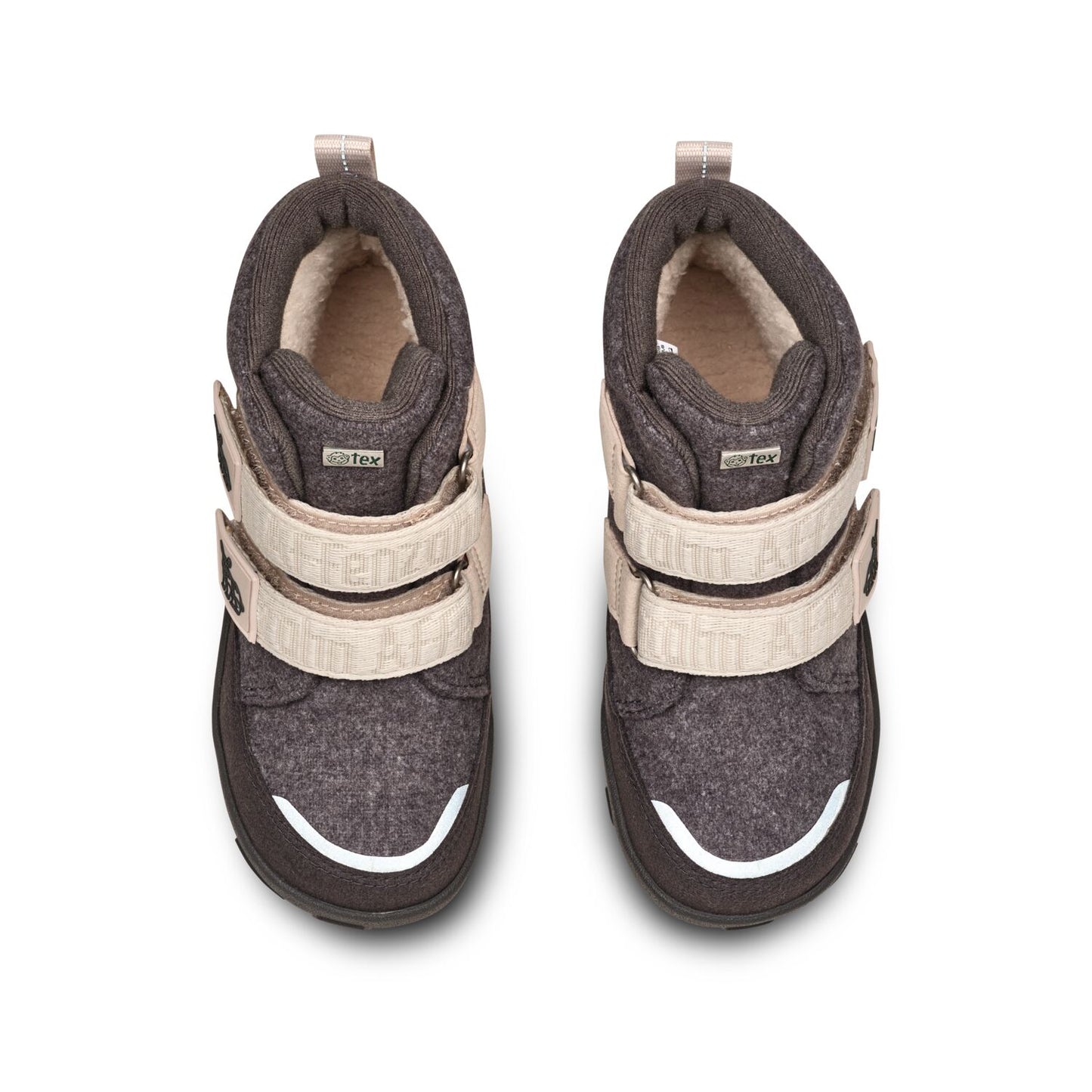 Robuster AFFENZAHN TEX Stiefel für Damen mit Wolle und Nashorn-Design in anthrazit