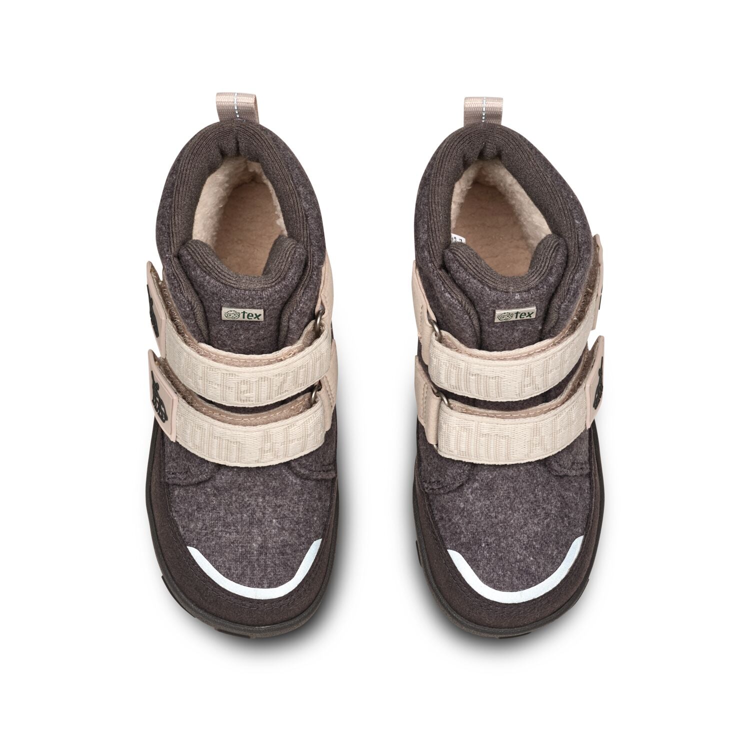 Robuster AFFENZAHN TEX Stiefel für Damen mit Wolle und Nashorn-Design in anthrazit