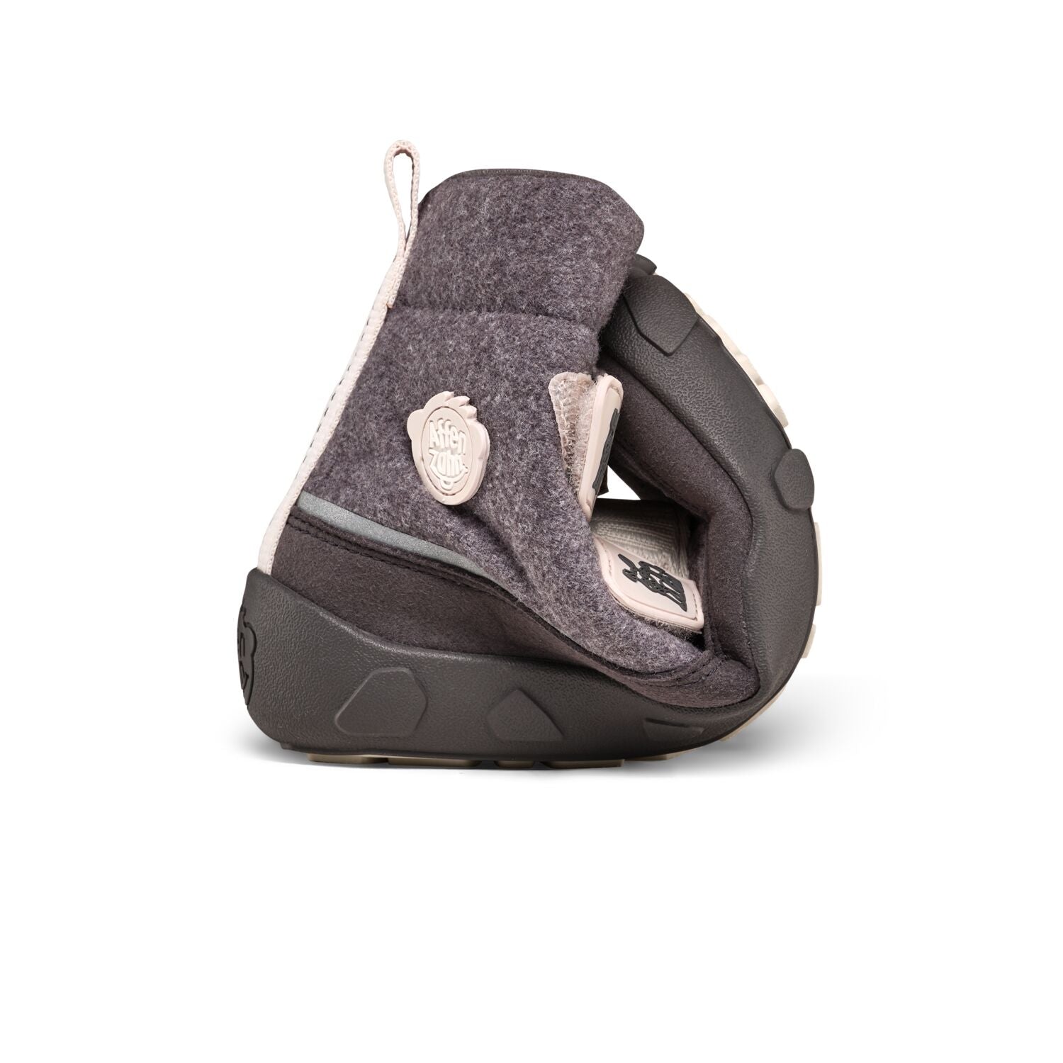 Modischer AFFENZAHN TEX COMFY WOLLE NASHORN Stiefel mit kuscheliger Innenfütterung in anthrazit