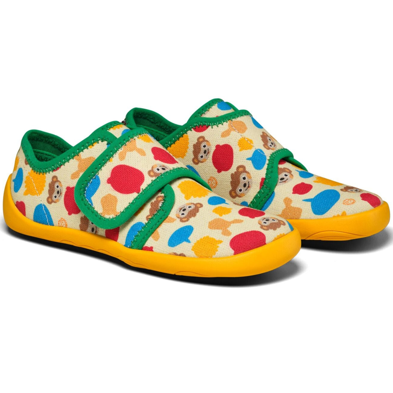 Affenzahn Hausschuh COTTON MOVY in fröhlichem Affen-Design mit weicher Baumwollqualität