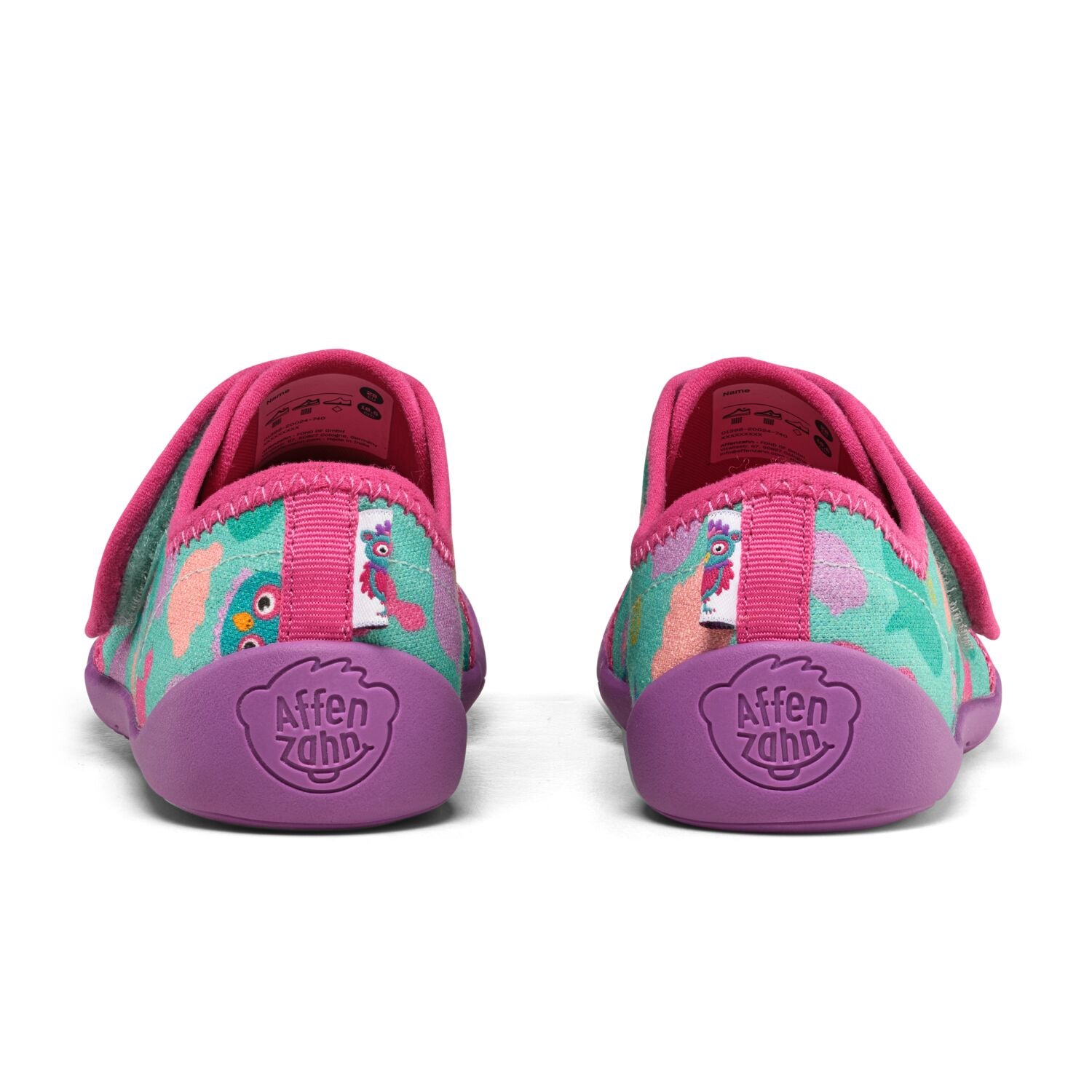 Langlebiger AFFENZAHN Hausschuh COTTON MOVY mit stilvollem Eulendruck, perfekt für den täglichen Gebrauch