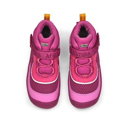 AFFENZAHN TEX veganer Knöchelschuh in kräftigem Fuchsia, ideal für modische und nachhaltige Outfits