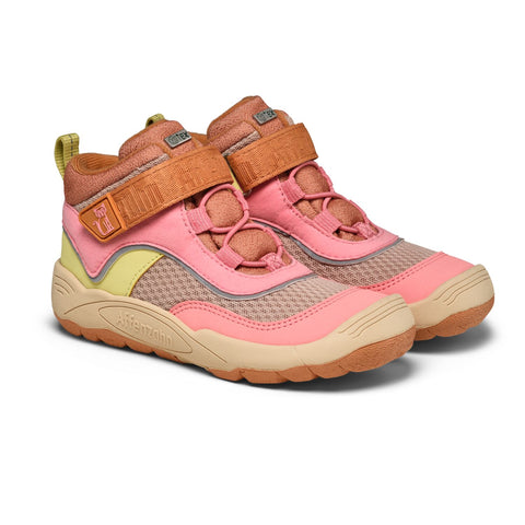 AFFENZAHN TEX Knöchelschuh in beigem Vegan-Leder mit Zimtfarbener Schnürung für stilvolle Katzenmode