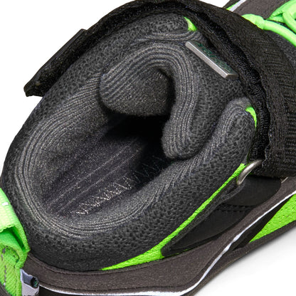 AFFENZAHN TEX VEGAN EXPLORY PANTHER in Schwarz mit kontrastierenden neongrünen Highlights